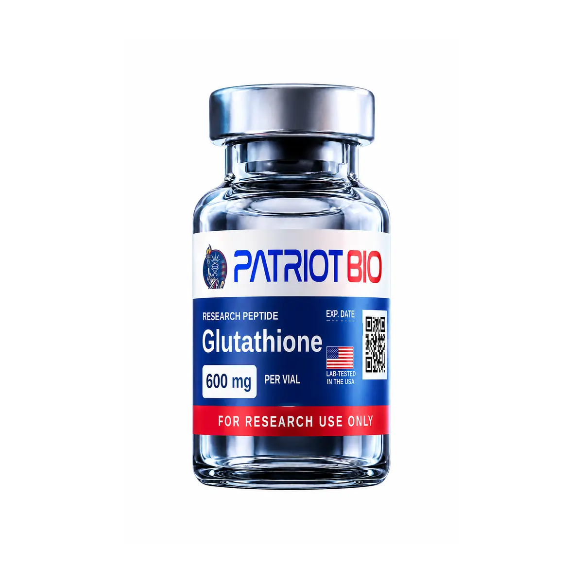 Glutathione research peptide vial