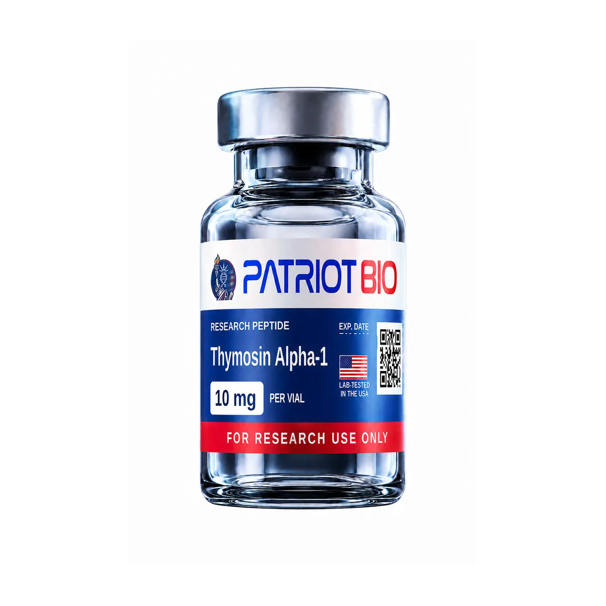 Thymosin Alpha-1 research peptide vial